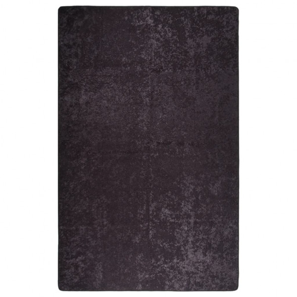 Alfombra lavable antideslizante gris antracita 160x230 cm D