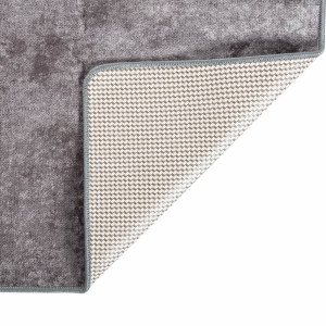 Alfombra lavable antideslizante gris 160x230 cm H