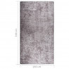 Alfombra lavable antideslizante gris 190x300 cm 5