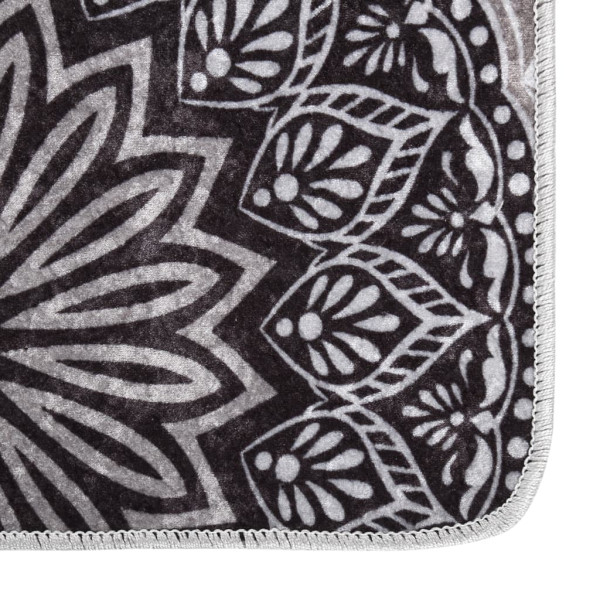 Tapete lavável patchwork antiderrapante multicolor 80x150 cm M 2