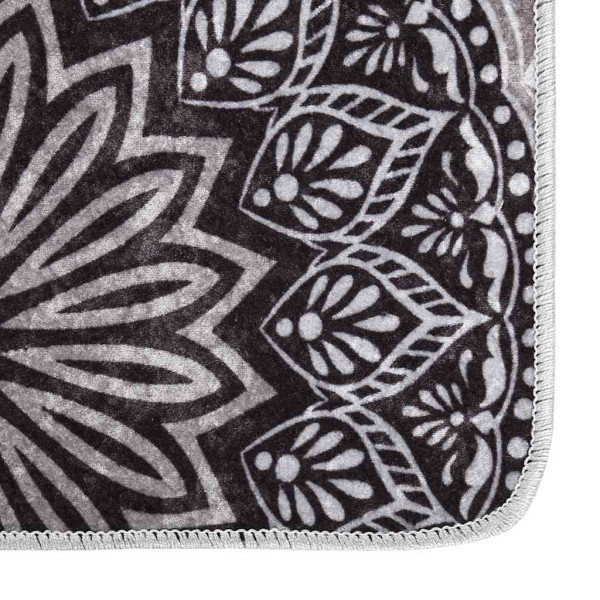 Alfombra lavable patchwork antideslizante multicolor 80x300 cm M 2