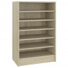 Mueble zapatero madera contrachapada roble Sonoma 60x35x92 cm 2