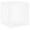 Mesa de apoio 33x33x34.5 cm derivados de madeira branco 2