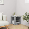 Mesa auxiliar madera contrachapada gris hormigón 33x33x34.5 cm 4