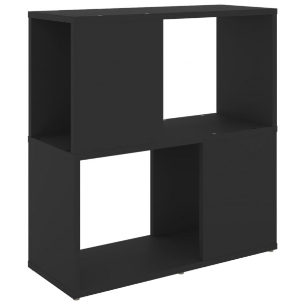 Librería de madera contrachapada negro 60x24x63 cm M 2