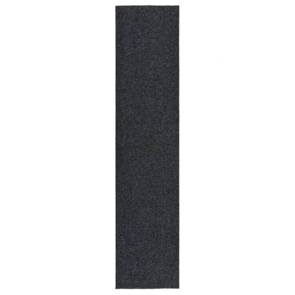 Alfombra de pasillo atrapa suciedad 100x450 cm gris antracita D