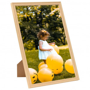 Marcos de fotos collage 5 uds pared/mesa roble claro 70x90 cm H