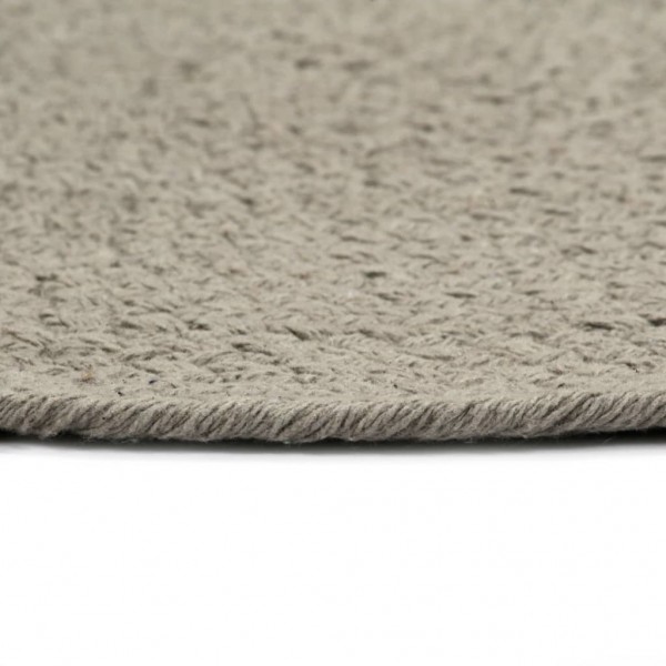 Mantel individual 6 unidades liso redondo algodón gris 38 cm M 4