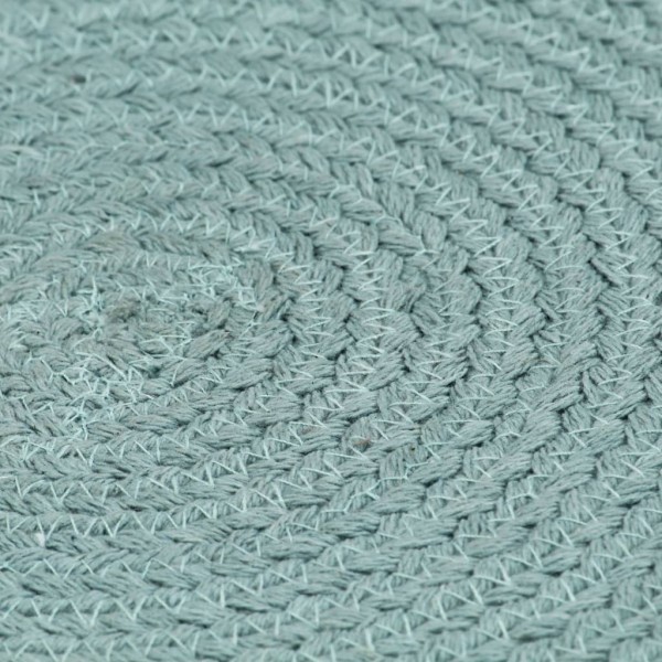 Individuais de mesa 4 pcs algodão liso 38 cm redondo verde M 2