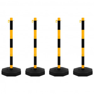 Conjunto de postes com corrente de plástico 10 m H