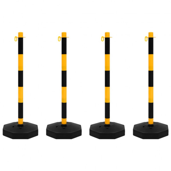 Conjunto de postes com corrente de plástico 10 m M 2