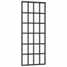 Porta deslizante em vidro ESG e alumínio 76x205 cm preto 3