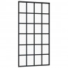 Porta deslizante em vidro ESG e alumínio 102x205 cm preto 3
