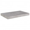 Prateleiras de parede 2 pcs 50x23x3.8 cm MDF cinzento-cimento 4
