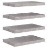 Prateleiras de parede 4 pcs 50x23x3.8 cm MDF cinzento-cimento 2