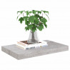 Estantes flotantes pared 4 uds MDF gris hormigón 50x23x3.8 cm 3