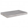 Estantes flotantes pared 4 uds MDF gris hormigón 50x23x3.8 cm 4