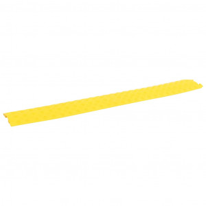 Rampa protectora de cables de suelo 4 uds amarillo 98.5 cm H