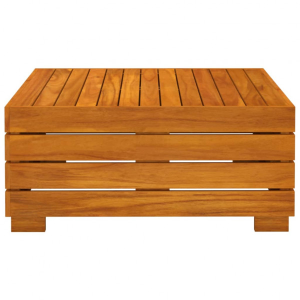 2 pcs conjunto lounge de jardim c/ almofadões acácia maciça M 5