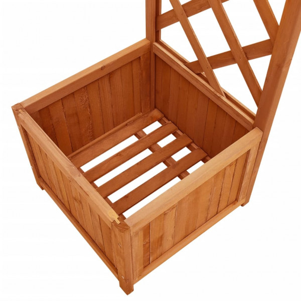 Pérgola de jardim com vasos madeira de abeto maciça M 4