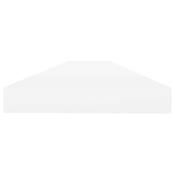 Estante flotante de pared blanco y roble MDF 90x23.5x3.8 cm M 5