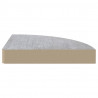 Estante de esquina de pared MDF gris hormigón 25x25x3.8 cm 5