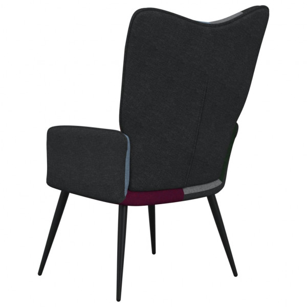 Silla de relajación de tela patchwork M 4