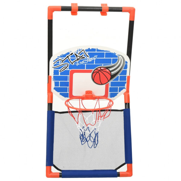 Conjunto de basquetebol multifuncional infantil piso e parede M 4
