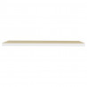 Estante flotante pared 2 uds blanco y roble MDF 90x23.5x3.8 cm 5