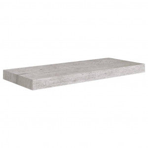 Estante flotante de pared MDF gris hormigón 60x23.5x3.8 cm H