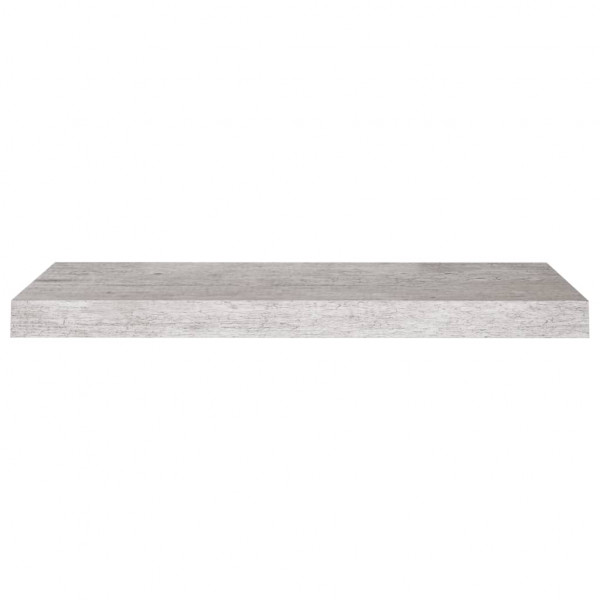 Estante flotante de pared MDF gris hormigón 60x23.5x3.8 cm M 4