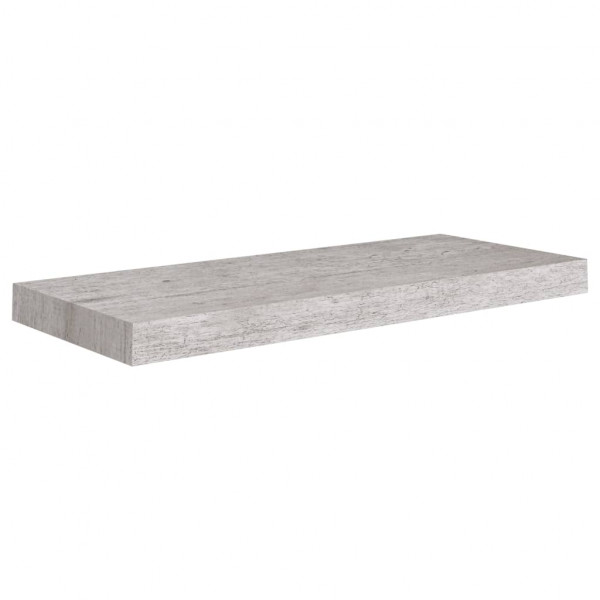 Estantes flotantes pared 2 uds MDF gris hormigón 60x23.5x3.8 cm M 4