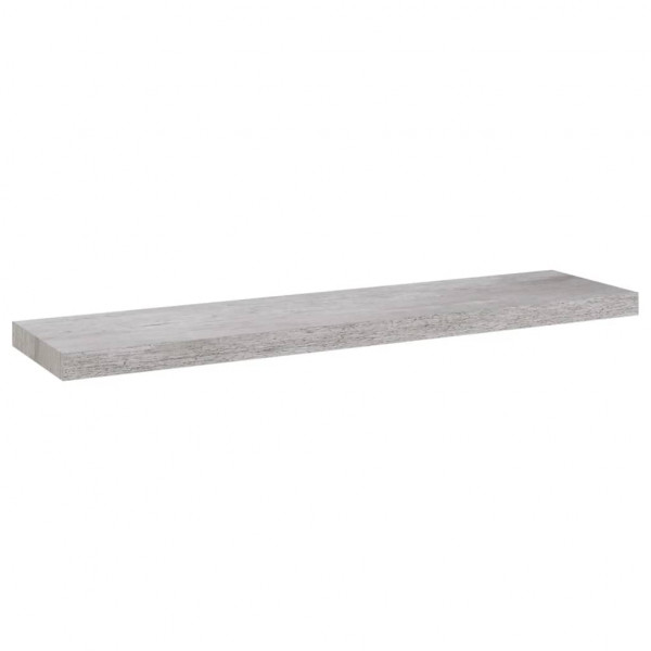 Prateleira de parede suspensa 90x23.5x3.8 cm MDF cinza cimento M 2