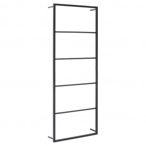 Toalheiro 45x10x115 cm aço preto H