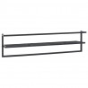 Toalheiro 95x25x22 cm ferro preto 5
