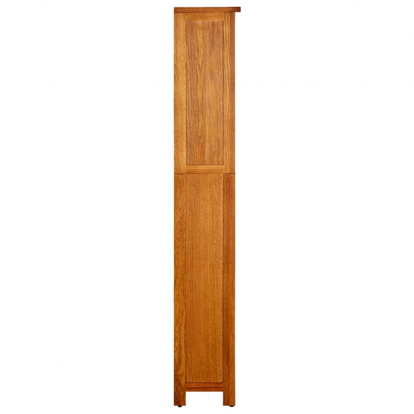 Estantería de 5 niveles de madera maciza de roble 45x22x140 cm M 3