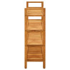 Zapatero con 4 estantes madera maciza de roble 100x27x80 cm 3