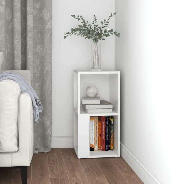 Armario esquinero madera contrachapada blanco 33x33x67cm M 3