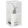 Armario esquinero madera contrachapada blanco 33x33x67cm 4