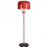 Conjunto jogo de basquetebol infantil ajustável 160 cm 2