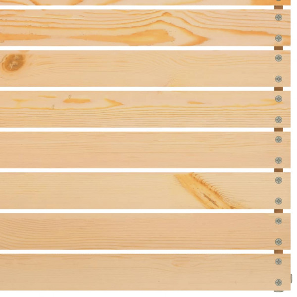 Sofás esquinero de jardín 2 uds madera maciza de pino M 5