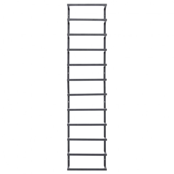 Toallero de acero negro 24x12x96 cm M 3