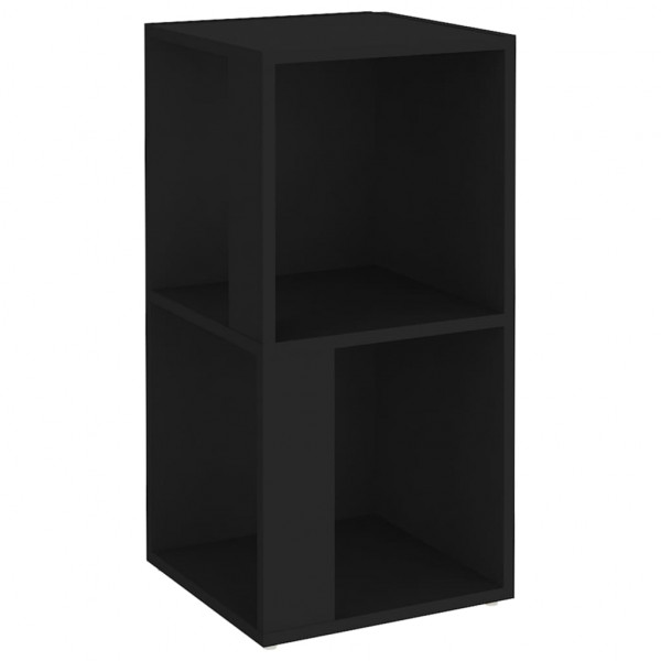 Mueble de esquina madera contrachapada negro 33x33x67 cm M 2