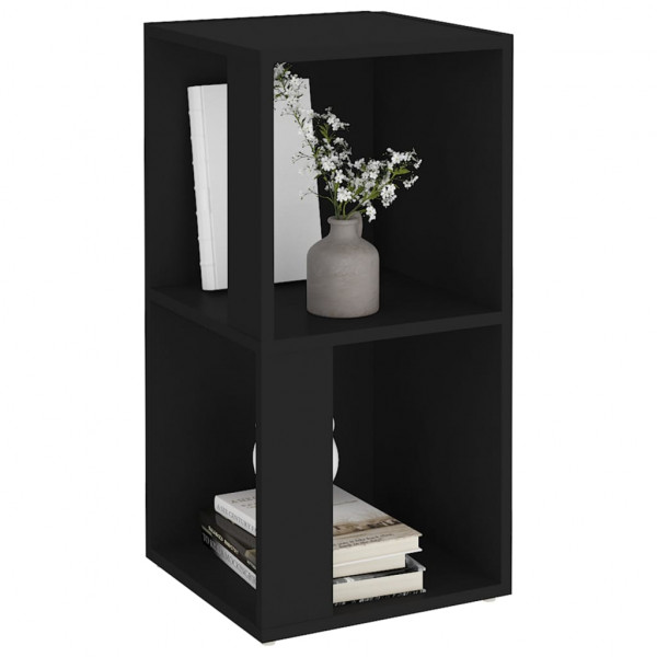 Mueble de esquina madera contrachapada negro 33x33x67 cm M 4