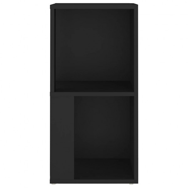Mueble de esquina madera contrachapada negro 33x33x67 cm M 5