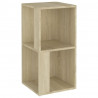 Mueble de esquina madera contrachapada roble Sonoma 33x33x67 cm 2