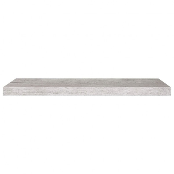 Estante flotante de pared MDF gris hormigón 80x23.5x3.8 cm M 4