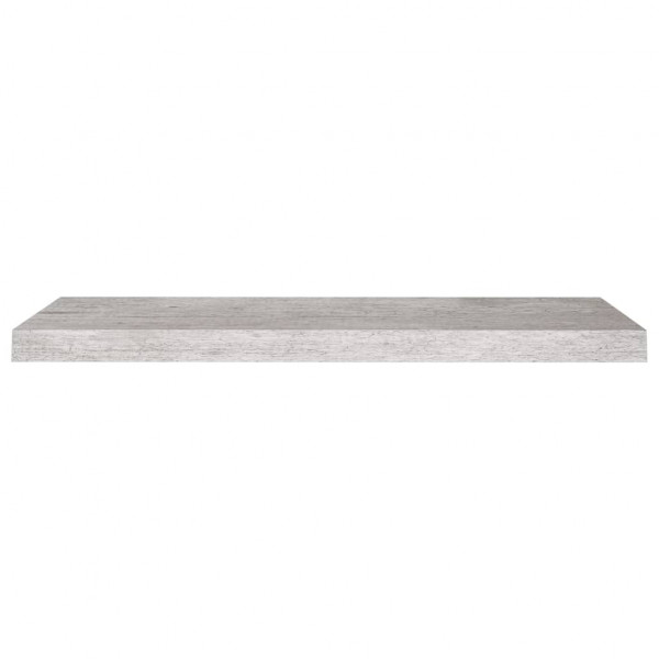 Estante flotante pared 2 uds MDF gris hormigón 80x23.5x3.8 cm M 5