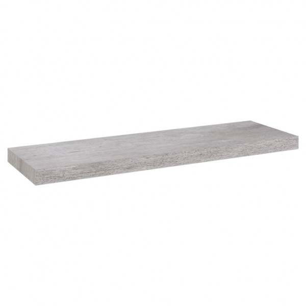 Estantes flotantes pared 4 uds MDF gris hormigón 80x23.5x3.8 cm M 4