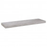 Estantes flotantes pared 4 uds MDF gris hormigón 80x23.5x3.8 cm 4